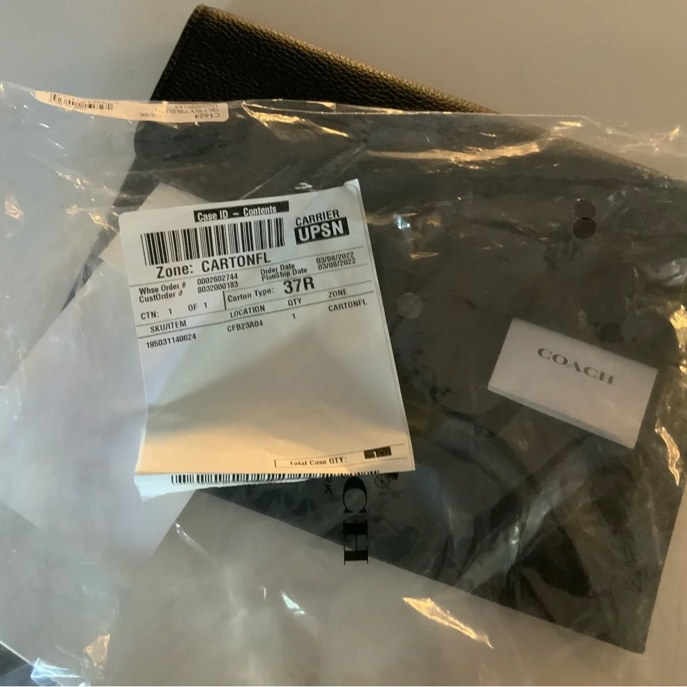 Designer Coach Black Tablet Sleeve